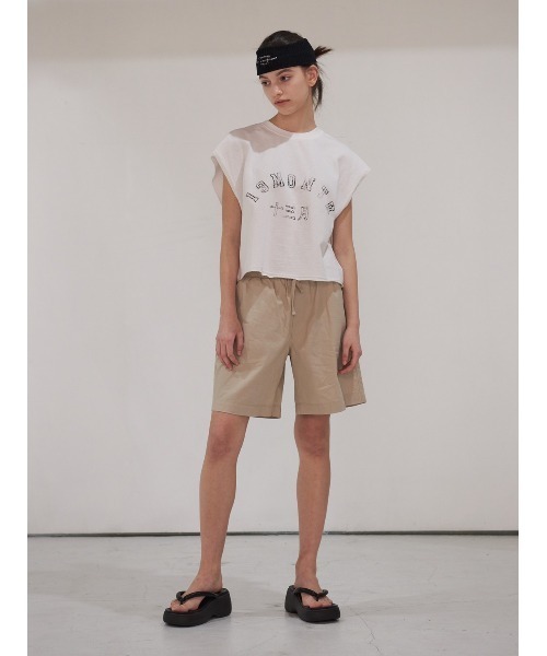 13MONTH（サーティーンマンス）の「【13month】13M SLEEVELESS TOP（Tシャツ/カットソー・レディース・ホワイト/カーキ・M/L）」の5枚目の写真