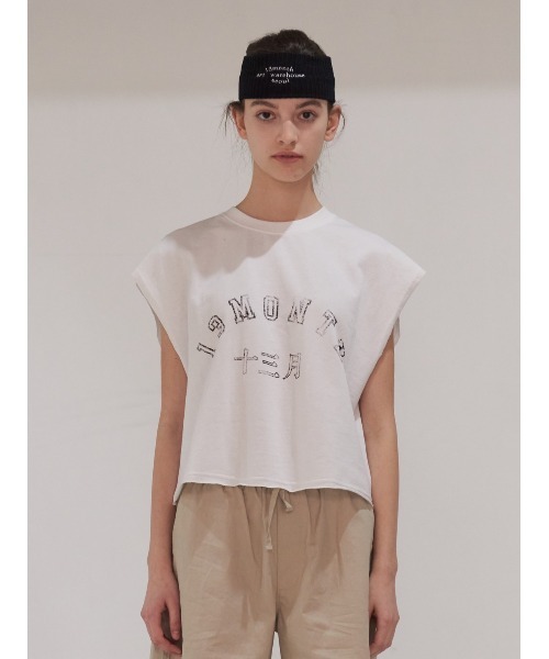 13MONTH（サーティーンマンス）の「【13month】13M SLEEVELESS TOP（Tシャツ/カットソー・レディース・ホワイト/カーキ・M/L）」の15枚目の写真