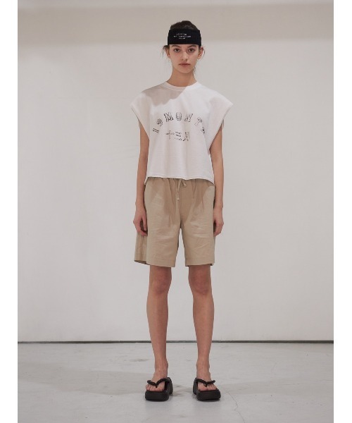 13MONTH（サーティーンマンス）の「【13month】13M SLEEVELESS TOP（Tシャツ/カットソー・レディース・ホワイト/カーキ・M/L）」の13枚目の写真