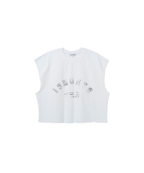 13MONTH（サーティーンマンス）の「【13month】13M SLEEVELESS TOP（Tシャツ/カットソー・レディース・ホワイト/カーキ・M/L）」の9枚目の写真