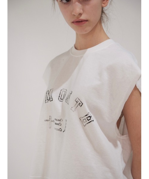 13MONTH（サーティーンマンス）の「【13month】13M SLEEVELESS TOP（Tシャツ/カットソー・レディース・ホワイト/カーキ・M/L）」の7枚目の写真