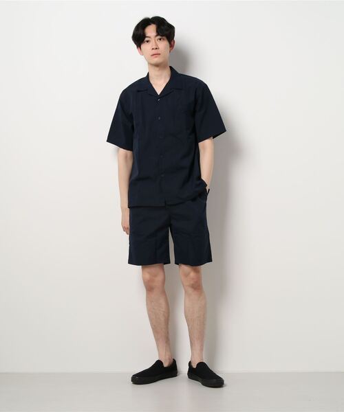 STYLEBLOCK(スタイルブロック)の「3点セット半袖セットアップ(シャツ/ブラウス・メンズ・ブラック/ネイビー/カーキ/グレイッシュベージュ・M/L)」の2枚目の写真