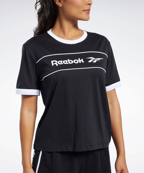 Reebok(リーボック)の「クラシックス リニア Tシャツ / Classics Linear Tee(Tシャツ/カットソー・レディース・ホワイト/ブラック・SMALL/MEDIUM/LARGE/X-LARGE)」の8枚目の写真