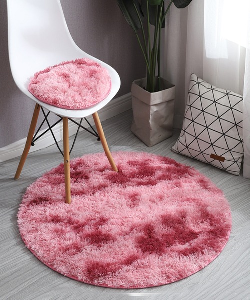 aimoha（アイモハ）の「シンプル起毛フサフササークルマット（ラグ/マット・メンズ・モカ/グレー/ピンク/キャメル/パープル/ベージュ/ブルー/レッド/オフホワイト/ライトグレー/ネイビー/ダークグレー・FREE）」の12枚目の写真