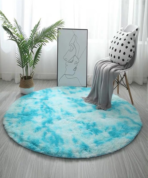 aimoha（アイモハ）の「シンプル起毛フサフササークルマット（ラグ/マット・メンズ・モカ/グレー/ピンク/キャメル/パープル/ベージュ/ブルー/レッド/オフホワイト/ライトグレー/ネイビー/ダークグレー・FREE）」の8枚目の写真