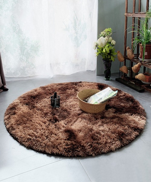 aimoha（アイモハ）の「シンプル起毛フサフササークルマット（ラグ/マット・メンズ・モカ/グレー/ピンク/キャメル/パープル/ベージュ/ブルー/レッド/オフホワイト/ライトグレー/ネイビー/ダークグレー・FREE）」の14枚目の写真