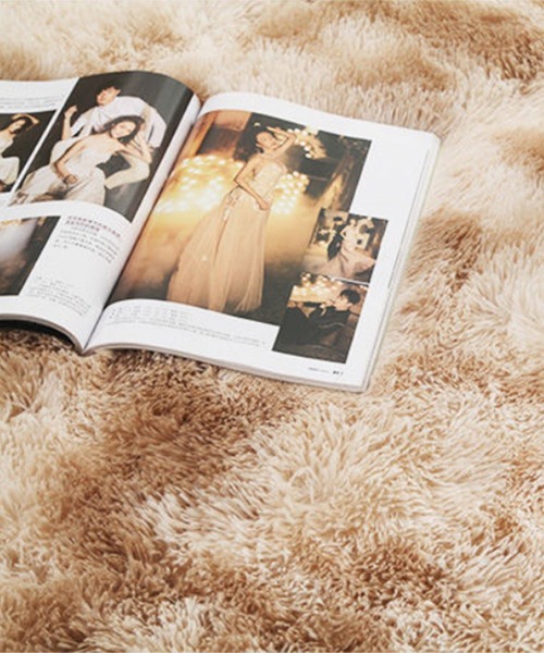 aimoha（アイモハ）の「シンプル起毛フサフササークルマット（ラグ/マット・メンズ・モカ/グレー/ピンク/キャメル/パープル/ベージュ/ブルー/レッド/オフホワイト/ライトグレー/ネイビー/ダークグレー・FREE）」の19枚目の写真