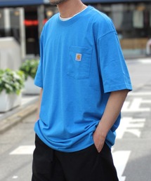 【carhartt】カーハート Workwear 1/2-Sleeve T-Shirts ビッグシルエット ポケット半袖 ロゴ Tシャツ トップス K87
