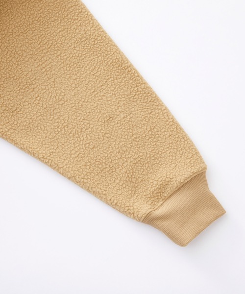 KANGOL(カンゴール)の「KANGOL / カンゴール 別注 シャギーボア ロゴ刺繍 オーバーサイズ プルオーバーパーカー(パーカー・メンズ・アイボリー/ブラウン系その他/グレイッシュベージュ/グレイッシュブルー/ブラック/ベージュ/グレー/ブラウン・M/L)」の19枚目の写真