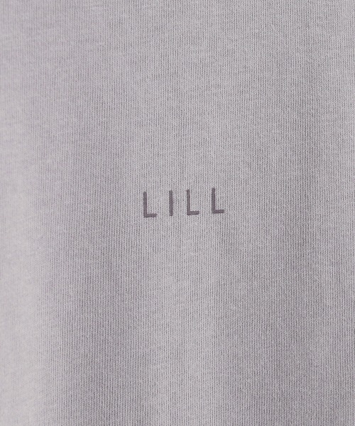 LILL(リル)の「ペールトーンサマーモックネックビッグシルエットロゴTシャツ(Tシャツ/カットソー・メンズ・ホワイト/ライトブルー/ブラック/パープル/ネイビー/グレー系/ブラウン系・S/M/L/XL/XS)」の17枚目の写真