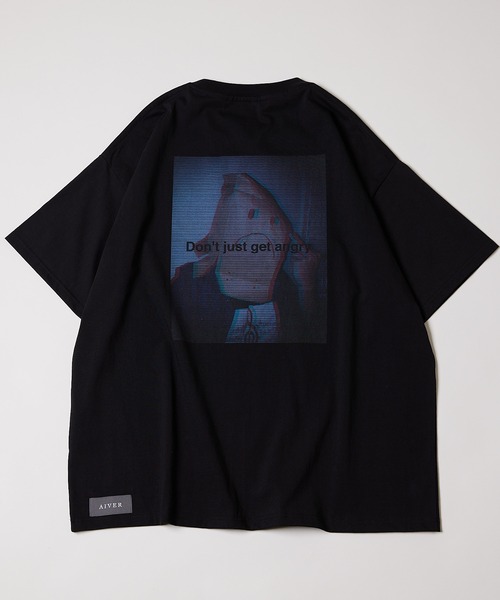 AIVER　ノイズフォトシルケットS/SビッグTEE プリントT アンブロ　ポロ AIVER（アイバー）の「AIVER ノイズフォトシルケットS/Sビッグ
