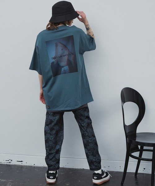 AIVER　ノイズフォトシルケットS/SビッグTEE プリントT アンブロ　ポロ AIVER（アイバー）の「AIVER ノイズフォトシルケットS/Sビッグ