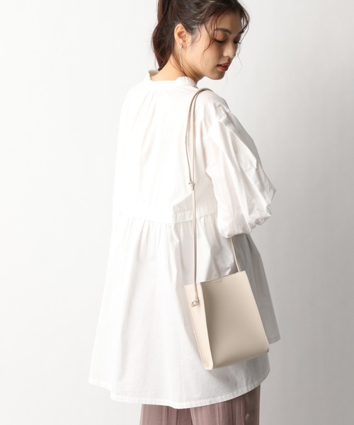 GLOBAL WORK（グローバルワーク）の「コットン／バックキリカエブラウス/939881（シャツ/ブラウス・レディース・ライトグレー/ホワイト/ダークグレー/ライトピンク・FREE）」の13枚目の写真