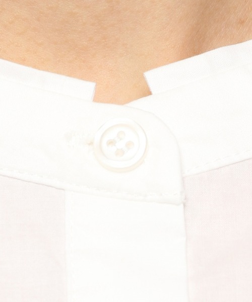 GLOBAL WORK（グローバルワーク）の「コットン／バックキリカエブラウス/939881（シャツ/ブラウス・レディース・ライトグレー/ホワイト/ダークグレー/ライトピンク・FREE）」の20枚目の写真