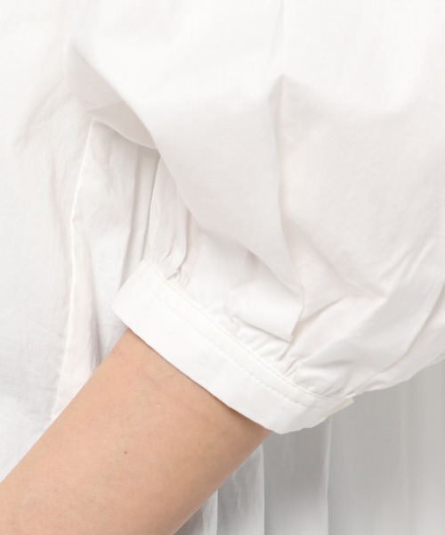 GLOBAL WORK（グローバルワーク）の「コットン／バックキリカエブラウス/939881（シャツ/ブラウス・レディース・ライトグレー/ホワイト/ダークグレー/ライトピンク・FREE）」の10枚目の写真