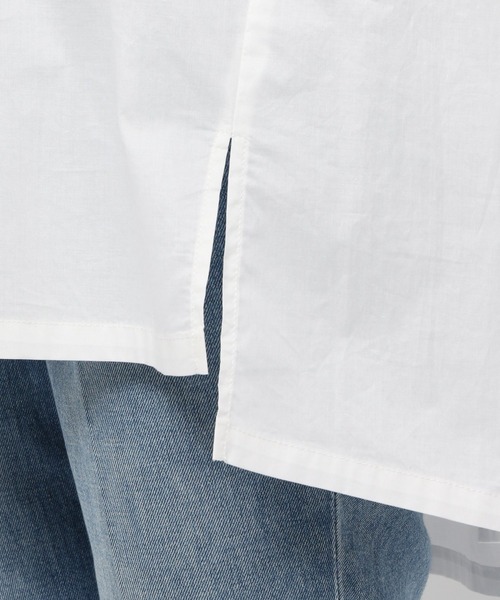 GLOBAL WORK（グローバルワーク）の「コットン／バックキリカエブラウス/939881（シャツ/ブラウス・レディース・ライトグレー/ホワイト/ダークグレー/ライトピンク・FREE）」の18枚目の写真