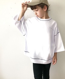 classicalelf | 月グラフィックプリントで1+ 配色ステッチbigスウェット(スウェット)