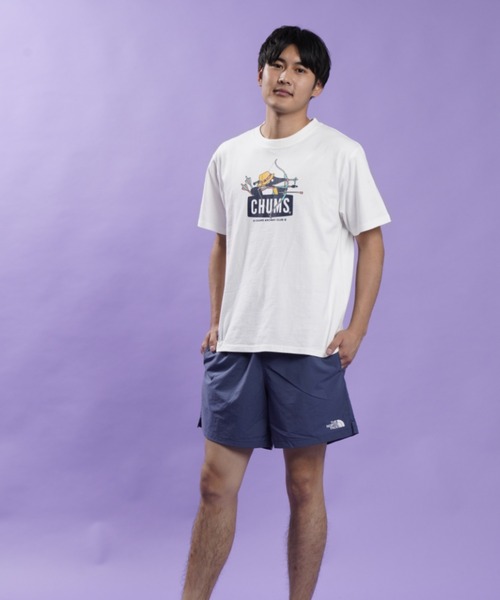 CHUMS(チャムス)の「【WEB限定】CHUMS/チャムス 半袖Tシャツ 01-1707(Tシャツ/カットソー・メンズ・レッド/ホワイト/ブルー・M/L)」の6枚目の写真