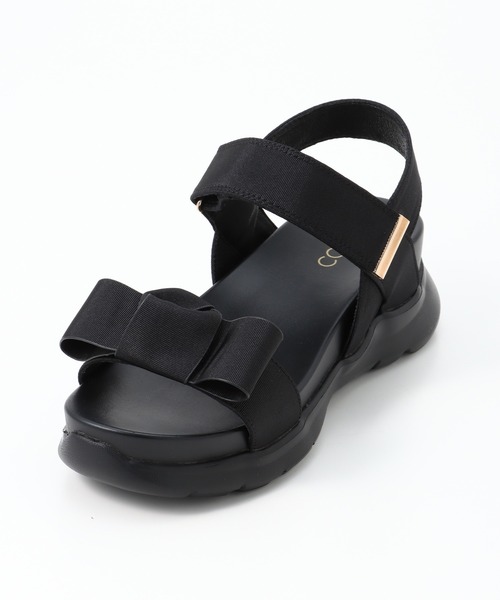 Honeys（ハニーズ）の「リボンサンダル（サンダル・レディース・ブラック/グレー/ベージュ・L/LL/M）」の10枚目の写真