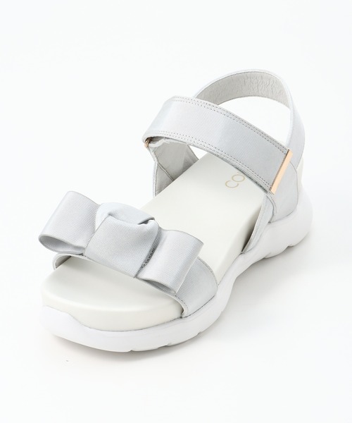 Honeys（ハニーズ）の「リボンサンダル（サンダル・レディース・ブラック/グレー/ベージュ・L/LL/M）」の6枚目の写真