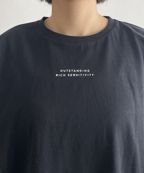 PAGEBOY(ページボーイ)の「モードフォトTシャツ(Tシャツ/カットソー・レディース・オフホワイト/ブラック/チャコールグレー・FREE)」の14枚目の写真