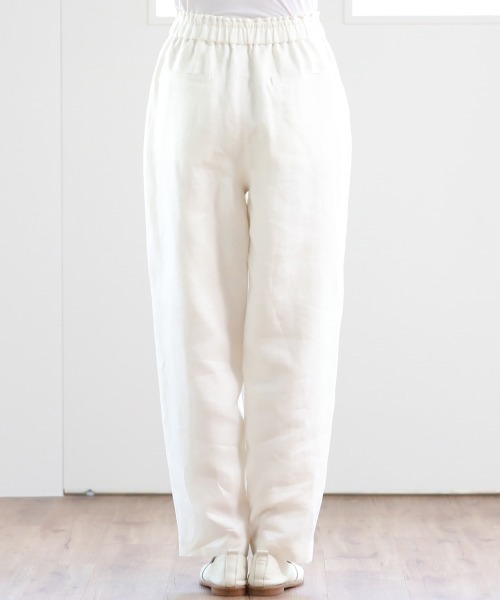 Pao de lo(パオデロ)の「先染めリネンへリンボンパンツ(その他パンツ・レディース・ブラック/ベージュ/オフホワイト・9号/7号)」の10枚目の写真
