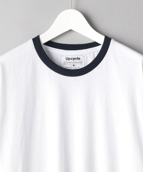 Upcycle（アップサイクル）の「＜Upcycle（アップ サイクル）＞ RINGER TEE/Tシャツ（Tシャツ/カットソー・メンズ・ホワイト・SMALL/MEDIUM/LARGE/X-LARGE）」の3枚目の写真