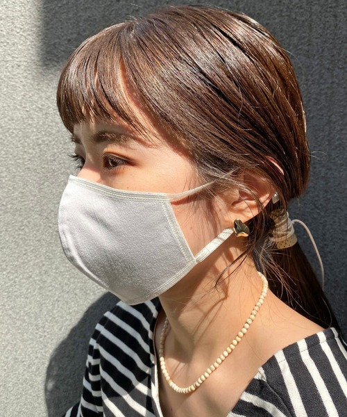 CAPRICIEUX LE'MAGE（カプリシューレマージュ）の「〈洗える〉UV冷感2層構造マスク（マスク・レディース・ライトベージュ/ライトグレー/ベージュ/ホワイト・FREE）」の21枚目の写真