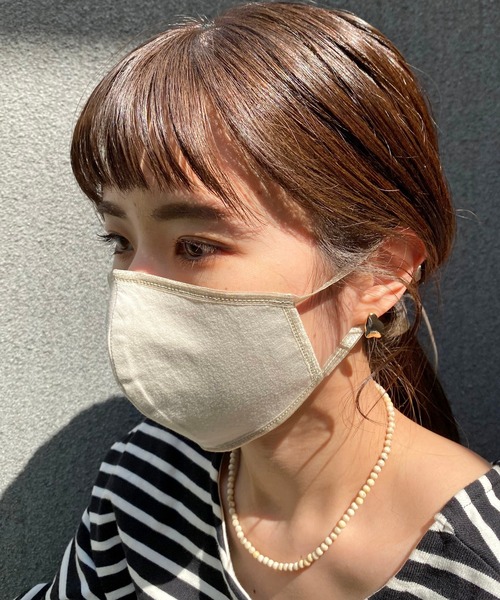 CAPRICIEUX LE'MAGE（カプリシューレマージュ）の「〈洗える〉UV冷感2層構造マスク（マスク・レディース・ライトベージュ/ライトグレー/ベージュ/ホワイト・FREE）」の22枚目の写真