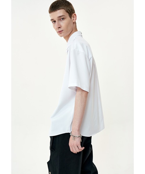 OY(オーワイ)の「『OY/オーワイ』DOUBLE COLLAR HALF SHIRTS/ダブルカラー半袖シャツ(シャツ/ブラウス・メンズ・ホワイト/ブラック・FREE)」の15枚目の写真