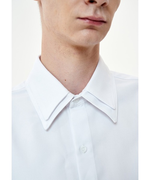 OY(オーワイ)の「『OY/オーワイ』DOUBLE COLLAR HALF SHIRTS/ダブルカラー半袖シャツ(シャツ/ブラウス・メンズ・ホワイト/ブラック・FREE)」の11枚目の写真