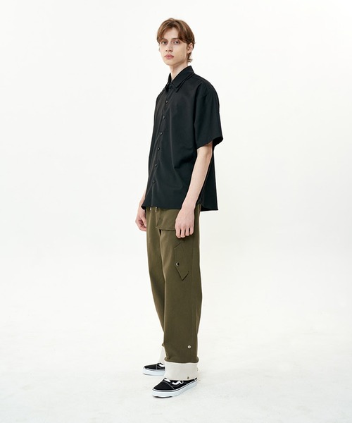 OY(オーワイ)の「『OY/オーワイ』DOUBLE COLLAR HALF SHIRTS/ダブルカラー半袖シャツ(シャツ/ブラウス・メンズ・ホワイト/ブラック・FREE)」の18枚目の写真