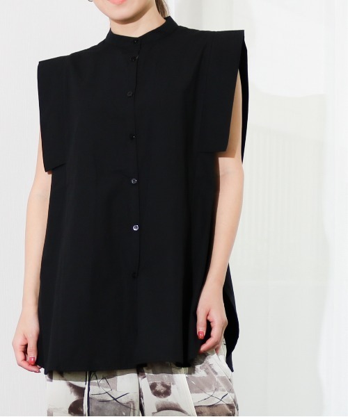 Per sist ence（パーシエンス）の「Per sist ence/パーシエンス　スクエアスリーブシャツ（シャツ/ブラウス・レディース・オフホワイト/ベージュ/ブラック・FREE）」の3枚目の写真