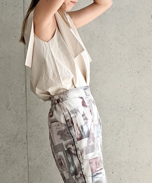 Per sist ence（パーシエンス）の「Per sist ence/パーシエンス　スクエアスリーブシャツ（シャツ/ブラウス・レディース・オフホワイト/ベージュ/ブラック・FREE）」の7枚目の写真