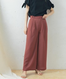 URBAN RESEARCH ROSSO | センタープレスプリーツワイドパンツ(その他パンツ)