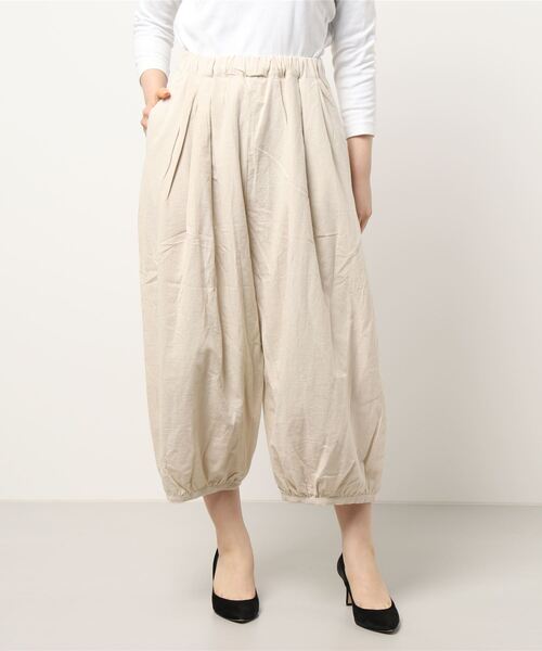 Samansa Mos2(サマンサ モスモス)の「バルーンパンツ(その他パンツ・レディース・ベージュ/キナリ/ブラック・フリ-)」の7枚目の写真