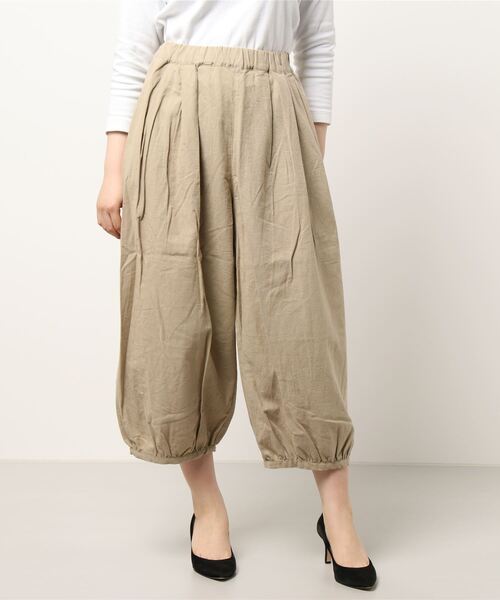 Samansa Mos2(サマンサ モスモス)の「バルーンパンツ(その他パンツ・レディース・ベージュ/キナリ/ブラック・フリ-)」の6枚目の写真