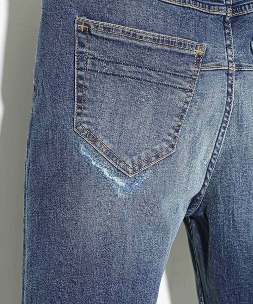 NUMBER (N)INE（ナンバーナイン）の「【NUMBER (N)INE】《別注》ヴィンテージダメージスキニーデニムパンツ（デニムパンツ・メンズ・ブラック/インディゴブルー・1/2/3）」の20枚目の写真
