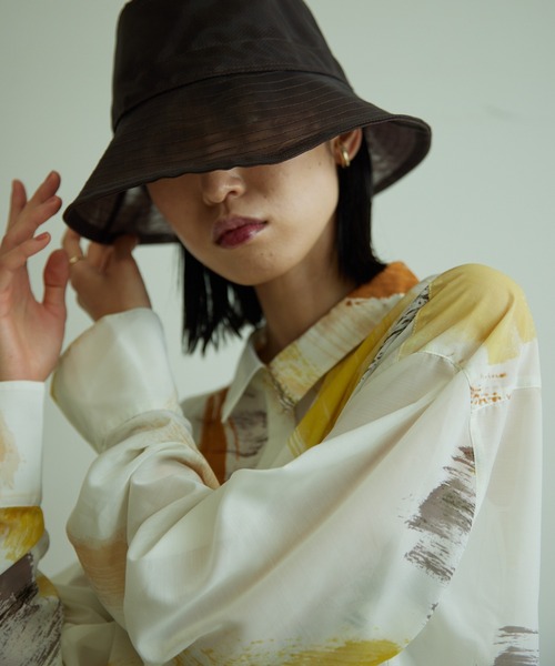 VACANCY（ヴァカンシー）の「シアーバケットハット（ハット・レディース・ブラウン・FREE）」の2枚目の写真