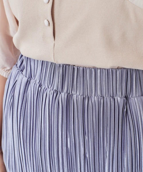 cepo（セポ）の「ランダムプリーツ　タイトスカート（スカート・レディース・ブラック/ブラウン/ブルー・M）」の16枚目の写真