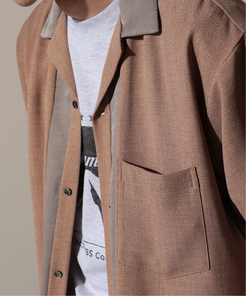 JOURNAL STANDARD relume(ジャーナルスタンダード レリューム)の「Linen like Basket Bowl シャツ(シャツ/ブラウス・メンズ・モスグリーン/ネイビー/ベージュ・LARGE/MEDIUM)」の11枚目の写真