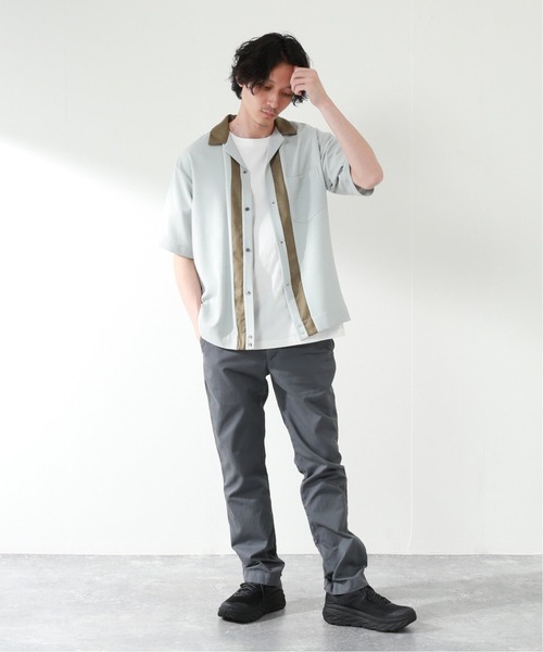 JOURNAL STANDARD relume(ジャーナルスタンダード レリューム)の「Linen like Basket Bowl シャツ(シャツ/ブラウス・メンズ・モスグリーン/ネイビー/ベージュ・LARGE/MEDIUM)」の20枚目の写真