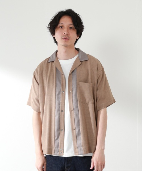 JOURNAL STANDARD relume(ジャーナルスタンダード レリューム)の「Linen like Basket Bowl シャツ(シャツ/ブラウス・メンズ・モスグリーン/ネイビー/ベージュ・LARGE/MEDIUM)」の21枚目の写真