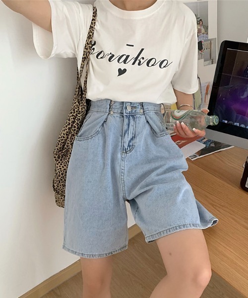 MANGROVE（マングローブ）の「カラーハイウエストデニムパンツ（デニムパンツ・レディース・ホワイト/ライトブルー/ピンク/ターコイズブルー・MEDIUM/LARGE）」の3枚目の写真