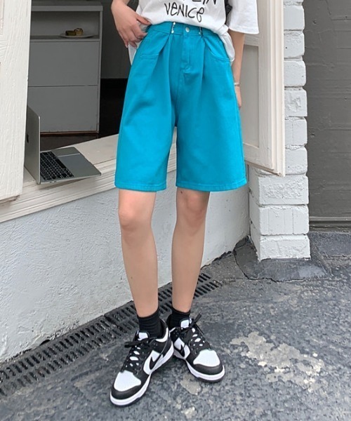 MANGROVE（マングローブ）の「カラーハイウエストデニムパンツ（デニムパンツ・レディース・ホワイト/ライトブルー/ピンク/ターコイズブルー・MEDIUM/LARGE）」の17枚目の写真