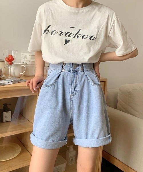 MANGROVE（マングローブ）の「カラーハイウエストデニムパンツ（デニムパンツ・レディース・ホワイト/ライトブルー/ピンク/ターコイズブルー・MEDIUM/LARGE）」の18枚目の写真