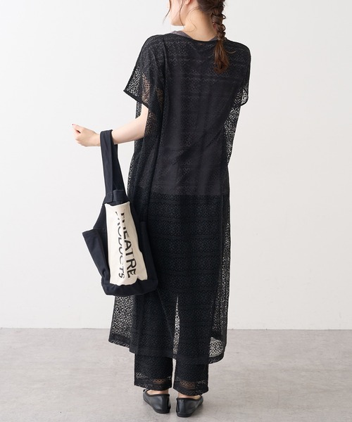 PUAL CE CIN（ピュアルセシン）の「ラッセルレース2WAYワンピース（ワンピース・レディース・ブラック/ブラウン/グレー/アイボリー・FREE）」の20枚目の写真