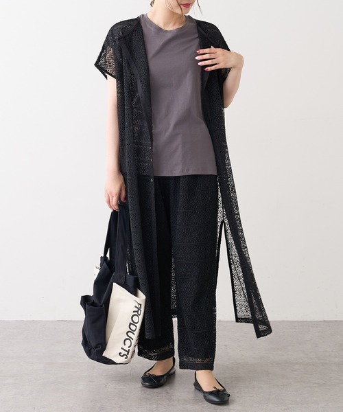 PUAL CE CIN（ピュアルセシン）の「ラッセルレース2WAYワンピース（ワンピース・レディース・ブラック/ブラウン/グレー/アイボリー・FREE）」の11枚目の写真