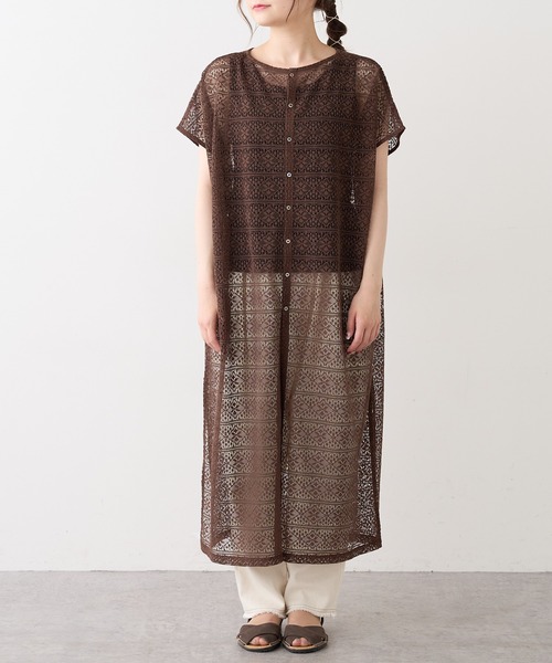 PUAL CE CIN（ピュアルセシン）の「ラッセルレース2WAYワンピース（ワンピース・レディース・ブラック/ブラウン/グレー/アイボリー・FREE）」の17枚目の写真