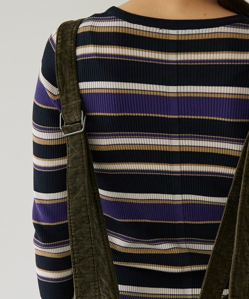 note et silence （ノートエシロンス）の「顔料染コーデュロイ ジャンパースカート（ジャンパースカート・レディース・カーキ/マスタード/グレー・FREE）」の17枚目の写真